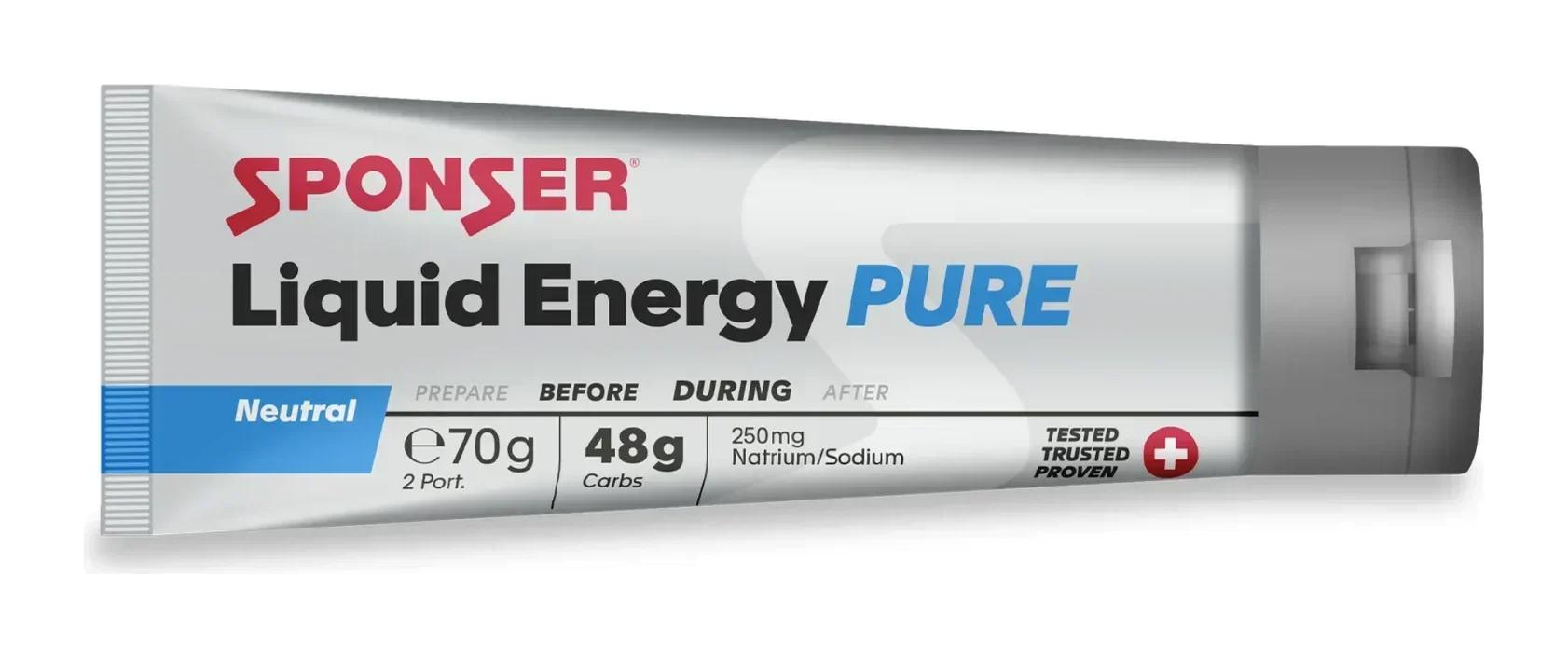 SPONSER LIQUID ENERGY PURE 70 g - Energetický gel neutrální